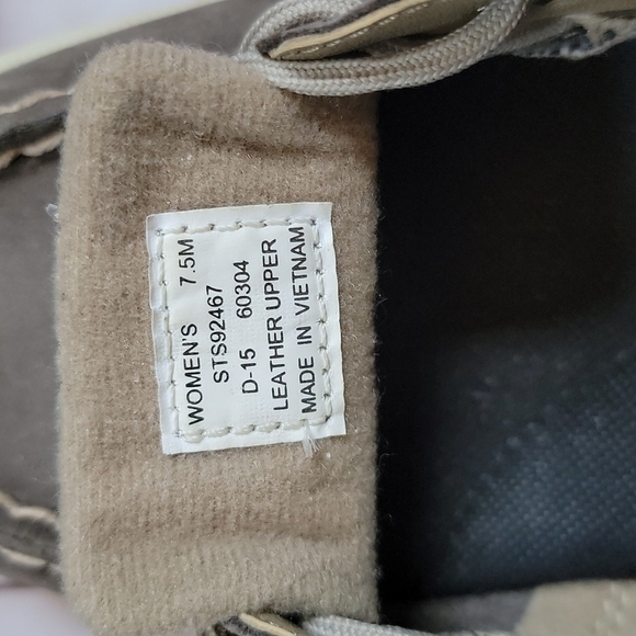 Sperry Tops-sider 7.5 Boat Shoes Taupe Women's Narrow Fit - Picture 8 of 8